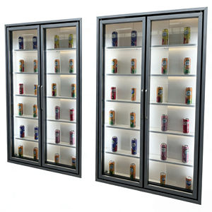 Vitrine réfrigérée verticale à double température avec porte vitrée Low-e pour magasins de proximité, conception coulissante pour une visibilité accrue - Product Image 6