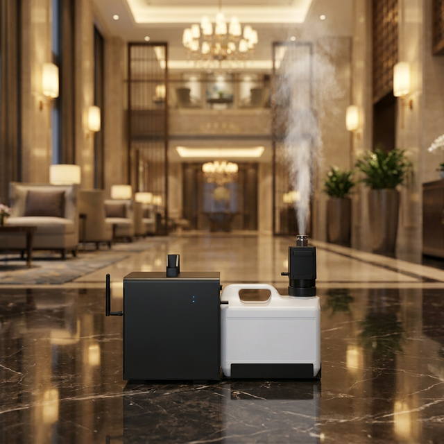 Professional Commercial Luxury Hotel Hvac System Smart Automatic Aroma Cold Air Essential Oil Business Scent Diffuser Machine