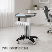 Fauteuil dentaire Sidebox Free Implant S2-IMPLANT PLUS certifié CE, ergonomique, électrique, à quatre poignées, gain de place, vente en gros