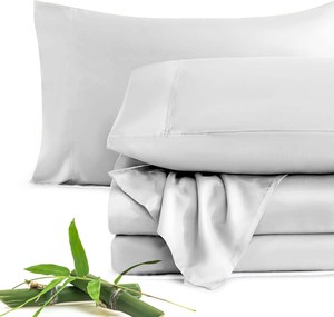 100% Bamboo Bedding <strong>Sheet</strong> Set Breathable Bamboo Pillow case <strong>Eucalyptus</strong> Bed <strong>Sheets</strong> Home Use Bamboo Bedsheet Set Flat <strong>Sheets</strong> - Product Image 1