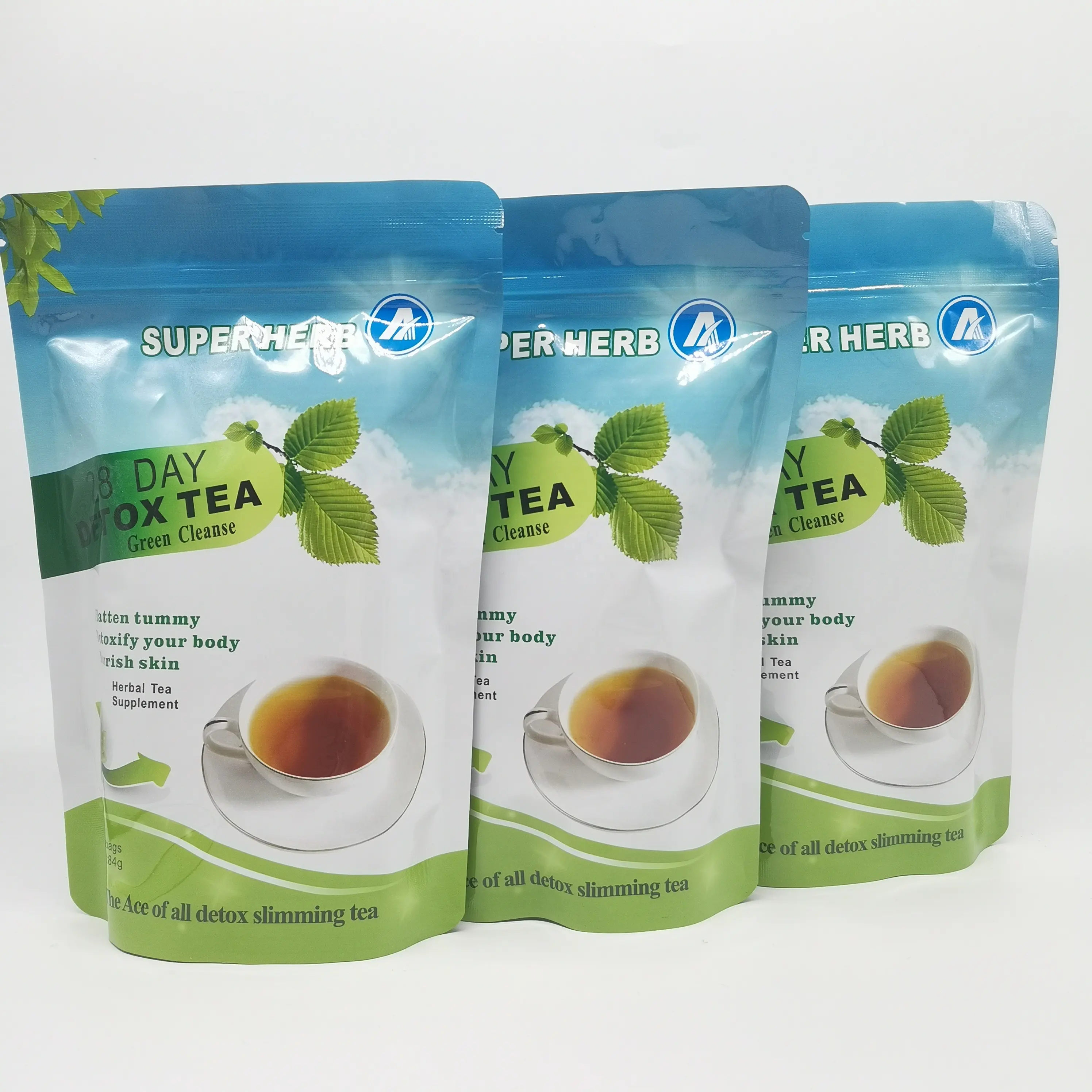 Super herbal 28 days Slimming detoxic weight loss private label fast flat tummy slim 28 days detox flat tummy detox tea