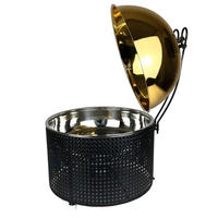 Elegantes 8L Design in Schwarz-Gold Farbkombination, Perfekt für Hotelbuffets, Hochzeitsempfänge und Luxuriöse Festtags-Catering-Events