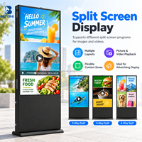 Écran LCD extérieur 4K Android pour menu numérique, affichage publicitaire, présentoir d'exposition, signalétique et totem IP66, TV tactile intelligente