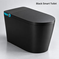 Bidet intelligent électrique 200-240V avec siège chauffant, séchage à l'air chaud et chasse d'eau par capteur au pied