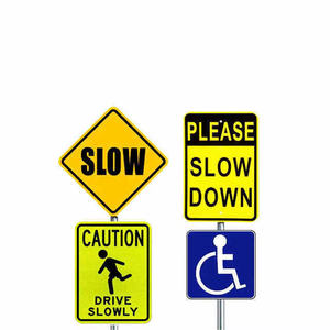 Tùy chỉnh bền cao khả năng hiển thị không thấm nước năng lượng mặt trời Hợp kim nhôm tam giác an toàn đường bộ sàn an ninh dấu hiệu cảnh báo - Product Image 5