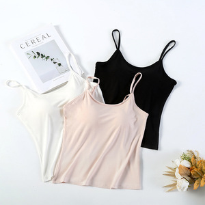 Camisola Casual de Seda de Morera 100% Auténtica con Almohadillas en el Pecho, Ropa Interior Femenina Antiexposición con Cuello de Lazo - Product Image 5