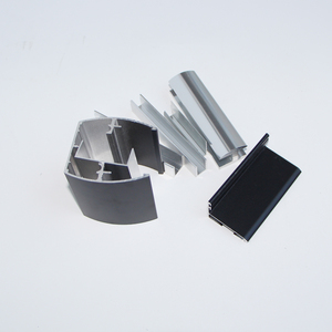 Polierte Chrom/Gold/Schwarz Aluminium-Duschkabinen-Schiebetürsets Aluminium-Glas-Badezimmertürrahmen und Zubehör - Product Image 5