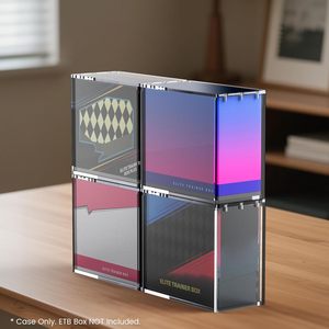 Boîte de protection pour cartes de <span class=keywords><strong>jeu</strong></span> <span class=keywords><strong>Pokémon</strong></span> Elite Trainer, en acrylique transparent, écologique, pré-assemblée, de haute qualité, design moderne. - Product Image 5