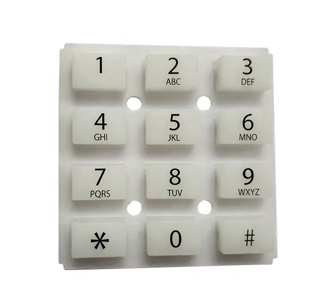 고품질 푸시 실리콘 키패드 전도성 맞춤형 컬러 고무 실리콘 버튼