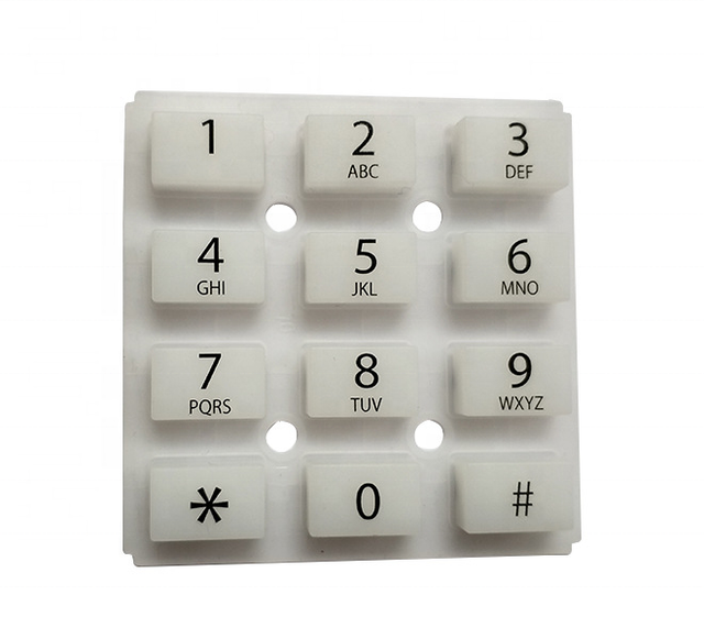 High Quality Push Silicone Keypad Conductive Customized Color Rubber Silicone Button