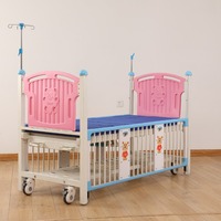 Lit bébé moderne réglable manuellement avec ressort à gaz et cadre métallique pour nouveau-nés, mobilier hospitalier et soins à domicile