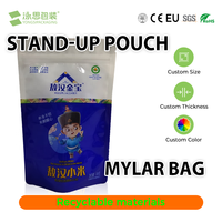 Sacs en plastique recyclables à fermeture éclair, personnalisés, imprimés en héliogravure, anti-odeur, pour aliments, 3,5g, 7g, 14g, 28g, en Mylar, vente en gros