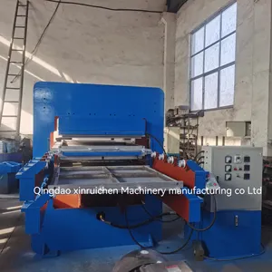 interlock rubber tile press/paver floor hydraulic press/recycle tyre crumb rubber tiles plate vulcanizing press