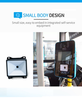 LONVILLmini 1D 2D QR Escáner de código de barras escáner de código Android a la venta, escáner portátil de código de barras con USB TTL RS232
