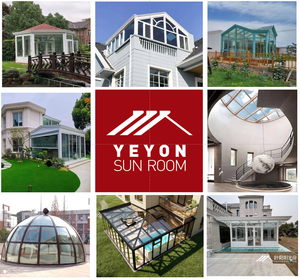 Sunroom Pré-fabricado de Alumínio Direto da Fábrica - Conservatório com Teto de PVC Transparente e Paredes de Vidro, Veranda de Jardim, Estufa - Product Image 5