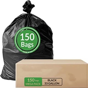 OEM ODM personnalisé noir robuste compostable 13 30 33 45 50 60 65 95 gallon plastique Biohazrd rouleau poubelle grand sac poubelle - Product Image 5
