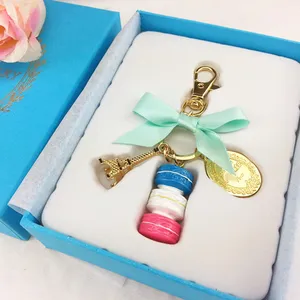 חם למכור נחמד חמוד אייפל מגדל סגסוגת תליון Keyring קרון צבע Keychain עבור אישה ילדה
