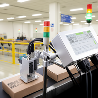 Nieuwe High Speed TIJ 2.5 Inkjet Printmachine Automatische Datumcoderaar 25,4 mm 12,7 mm Voedselverpakkingsproductielijn CE-gecertificeerd