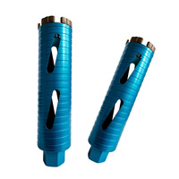 Foret diamanté sec de qualité industrielle 30-400 mm avec filetage pour le perçage à sec du béton, de la brique et du mur en pierre, longueur 350 mm