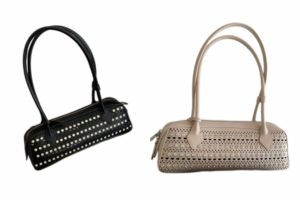 Bolso de Mujer Estilo Retro Bad Girl, Primavera/Verano, Nuevo con Cierre de Cremallera, Asa Única, Adornado con Diamantes, Diseño Calado en PU - Product Image 6