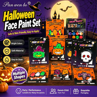 Peinture pour le visage et le corps Panwenbo, maquillage de cosplay, peinture non toxique, hypoallergénique, peinture pour le visage sûre pour Halloween