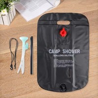 Portable 20L 40L PVC Camping sac de douche pour voyage en plein air randonnée barbecue cyclisme plage natation chauffage solaire bain stockage de l'eau