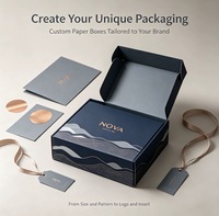 Boîte d'expédition pliante en carton ondulé personnalisée avec impression de logo privé pour vêtements, cosmétiques, cadeaux, produits, emballage en vrac
