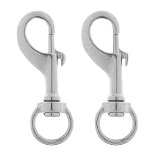 Crochet simple en acier inoxydable Eda 90 mm, crochet pivotant pour animaux de compagnie, crochet à ressort de plongée, vente en gros directe d'usine - Product Image 4