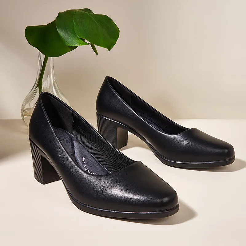 Women's leather shoes for work