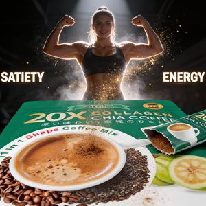 Коллагеновый кофе с семенами чиа и макой, тройная смесь, растворимый напиток, вкус сладких фруктов, 120 г, для похудения - Product Image 4