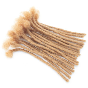 Vente en gros d'extensions de dread locks humaines, 0.6cm de cheveux dread locs, échantillon gratuit 100% de cheveux humains faits à la main - Product Image 3