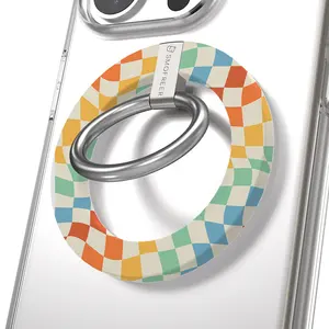 定制图案磁性手机戒指支架iPhone手机女孩握环