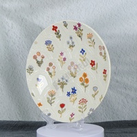 Ensemble d'assiettes en céramique gaufrée blanche et or 24k de luxe uniques Plats à dîner Assiettes à dessert plates pour offrir