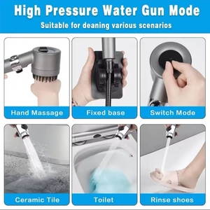 Ensemble de douche à pluie pressurisée super puissant pour le <span class=keywords><strong>bain</strong></span>, comprend une bombe de <span class=keywords><strong>bain</strong></span>, un bec de robinet avec fonction de déviateur pour une utilisation en salle de <span class=keywords><strong>bain</strong></span> - Product Image 2