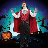 Costumes d'Halloween Gothique Vampire pour Adulte avec Cape