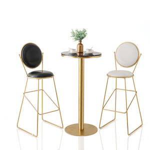 <span class=keywords><strong>Table</strong></span> de bar en marbre de style minimaliste moderne, <span class=keywords><strong>pour</strong></span> <span class=keywords><strong>balcon</strong></span> contre le mur, ensemble <span class=keywords><strong>table</strong></span>, jambes longues et étroites, chaise - Product Image 6