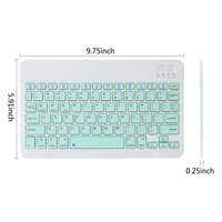 Clavier portable sans fil ABS Slim 78 touches OEM suédois/turc pour tablette et ordinateur de bureau iPad