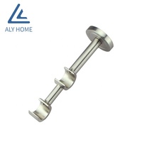 Supports de tringle à rideau contemporains en alliage d'aluminium, réglables, durables et robustes, accessoires de rideaux pour salon