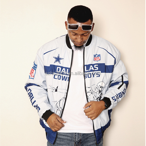 Stampa digitale Casual squadra di calcio invernale da Baseball uniforme pilota da corsa Bomber impermeabile giacca calda accetta modelli personalizzati - Product Image 6