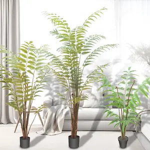 China supplier Oh Arts fern gesteuerter maher fake fern artificial leather fern for home decor