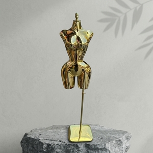 <span class=keywords><strong>Mannequin</strong></span> torse en plastique best-seller pour magasin de vêtements pour femmes, <span class=keywords><strong>mannequin</strong></span> féminin <span class=keywords><strong>grande</strong></span> <span class=keywords><strong>taille</strong></span> plaqué or - Product Image 3