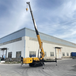 Mesin pengangkat lengan traksi mesin 5T, Crawler portabel baru hidrolik Mini Spider Crane - Product Image 3