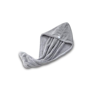 Women's Quick-Dry Microfiber Hair <b>Towel</b> Button Fast Drying Turban <b>Wrap</b> for Curly Hair Super Absorbent Woven Techniques for - Product Image 1