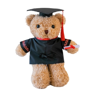 Oso marrón claro de 35cm, juguetes de peluche de 45cm, oso de <span class=keywords><strong>Doctor</strong></span> blanco, juguetes de peluche para niños, juguetes de peluche personalizados - Product Image 1