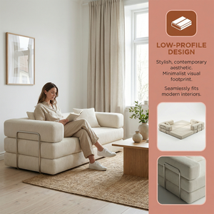 طقم أريكة حديثة بتصميم وحدات على شكل حرف L، كنبة فاخرة بمقاعد كبيرة، طراز نورديك، تنجيد مريح، أريكة استرخاء كبيرة - Product Image 2