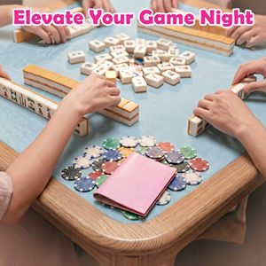 PU Leather Mahjong Card Holder Magnetic Clasp Premium Protective Case American Mahjong Accessories Portable Game Welcome <b>Gifts</b> - Product Image 2