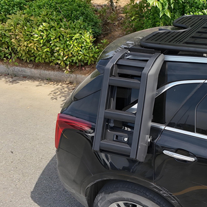 Porte-bagages <span class=keywords><strong>de</strong></span> <span class=keywords><strong>toit</strong></span> en aluminium <span class=keywords><strong>de</strong></span> qualité supérieure avec échelle latérale et boîte latérale pour <span class=keywords><strong>Audi</strong></span> <span class=keywords><strong>Q3</strong></span> 2013-2018 - Product Image 5