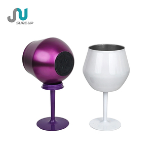 Gobelet à vin portable en acier inoxydable détachable de 400 ml pour pique-nique et voyage, base anti-chute, sans BPA - Product Image 3
