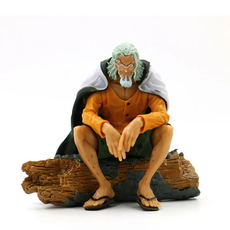 PVC Resin toys HIGH Quality Action & toy 14cm Sitting position Creator X Luffy Master Silvers Rayleigh anime figures One piece