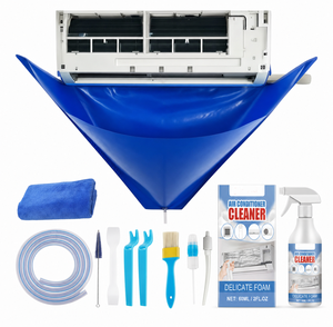 Air Conditioner HVAC Parts Waterproof Mini Split <strong>AC</strong> Cleaning Cover <strong>Kit</strong> with Drainage Port <strong>AC</strong> <strong>Cleaner</strong> for Outdoor/Indoor Unit - Product Image 2